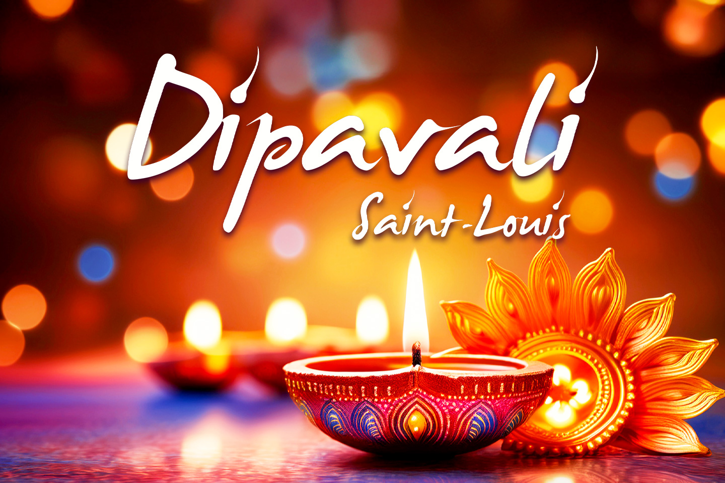 L'image montre une bougie pour le DIPAVALI