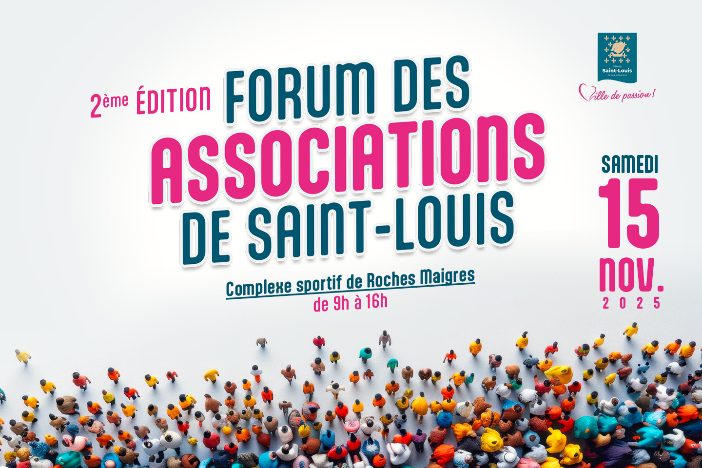 L'image montre le texte : Forum des associations