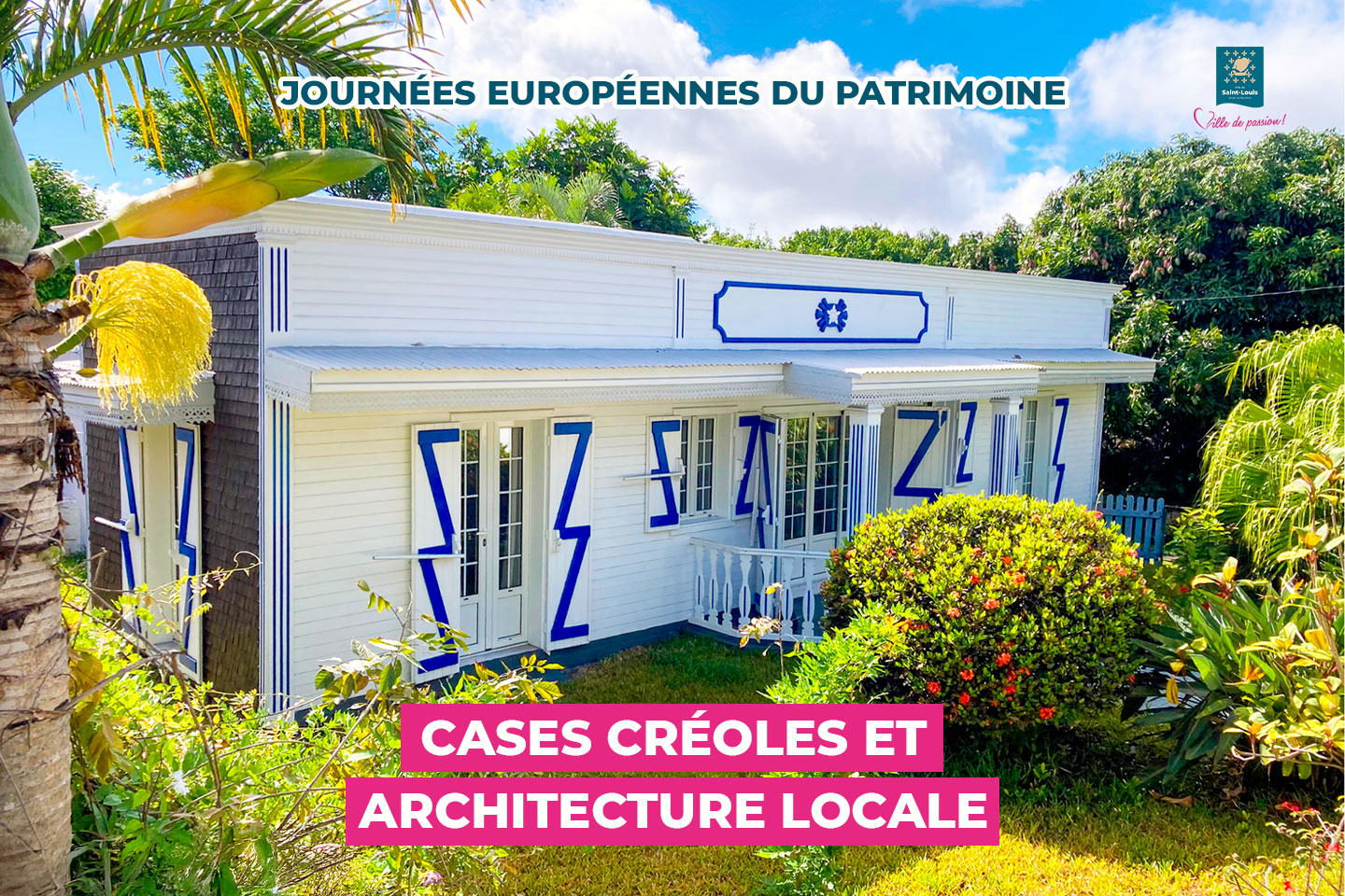 L'image montre une maison créole